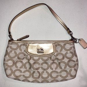 Coach Gold Wristlet